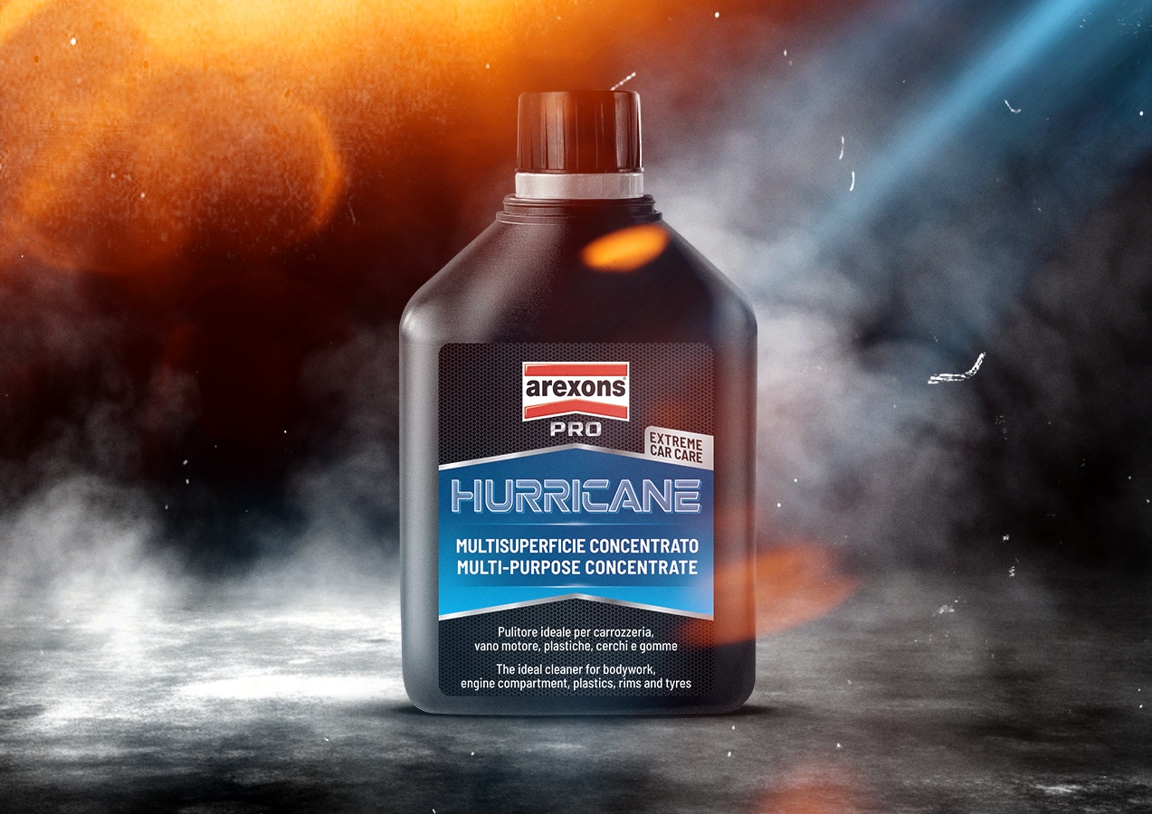 Arexons presenta Hurricane: l’efficacia di un detergente professionale unita alla versatilità di un trattamento su misura