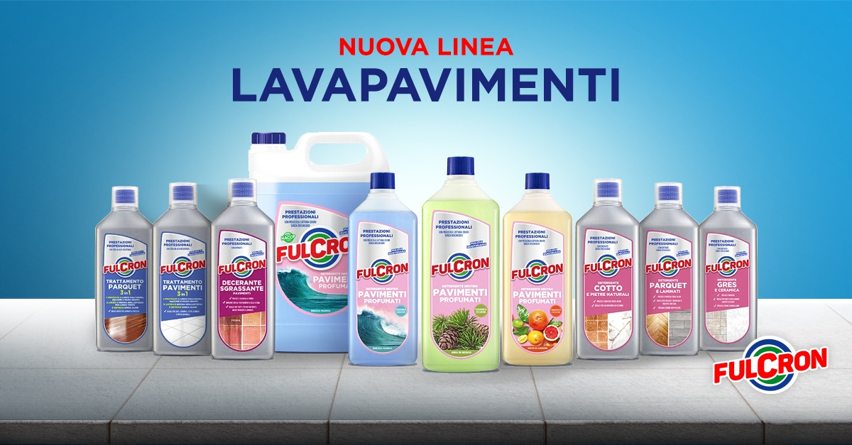 Fulcron lancia una nuova gamma di detergenti Lavapavimenti per la pulizia e  la protezione di ogni tipo di pavimento - Press - News - Arexons