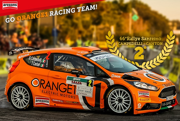 Orange1 Racing e Campedel secondi a Sanremo dopo una gara tutta al vertice