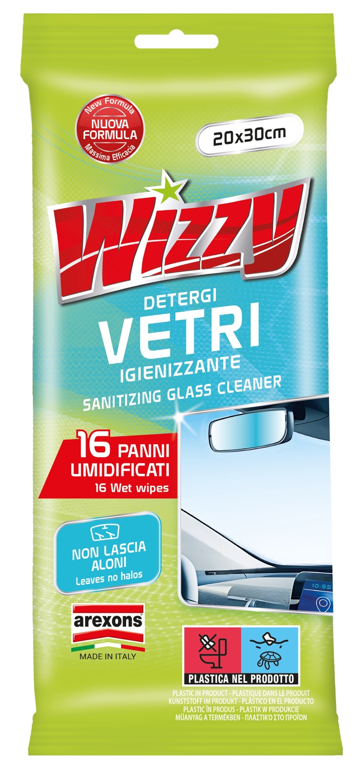 Wizzy detergi vetri: pulizia auto