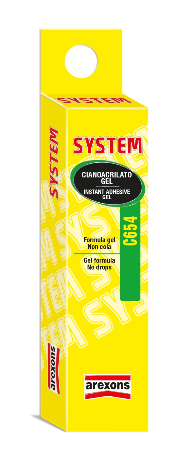 System c654 adesivo cianoacrilato in gel