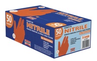 Guanti in Nitrile Arancione XL